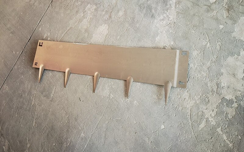 Industrial-style metal borders