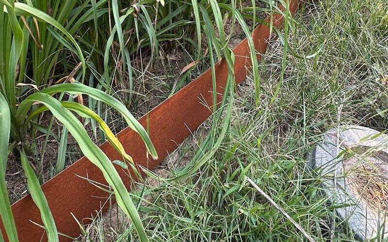 Sleek Metal Landscape Edging