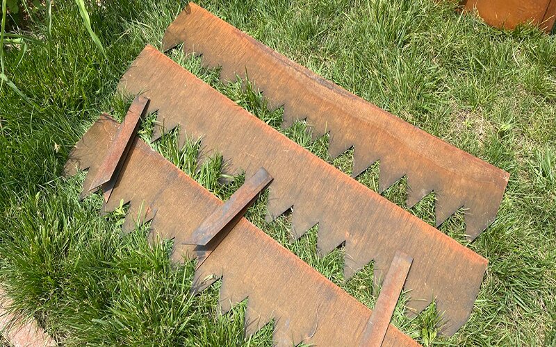 Sleek Metal Landscape Edging