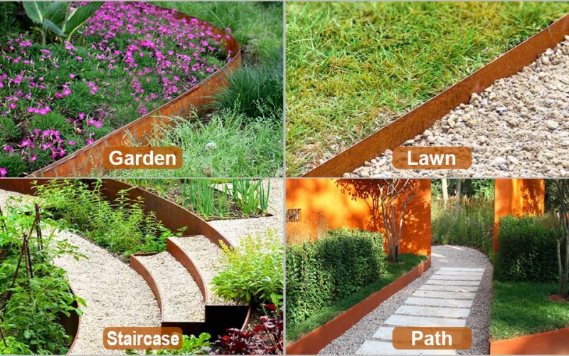 Corten Steel Retaining Edging