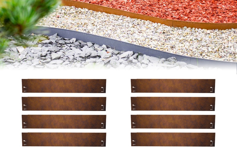 Minimalist Metal Landscape Borders