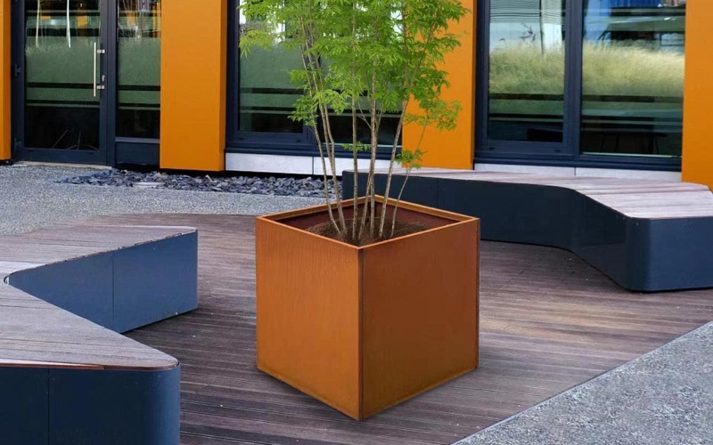Bulk Corten Steel Planter Boxes – Wholesale Pricing for Landscapers Commercial-Grade Metal Planters 