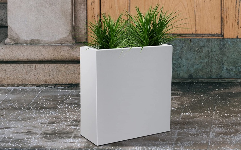 Shopping Mall Metal Planters – ADA-Compliant Barrier-Free Design Rooftop Garden Corten Beds