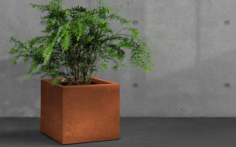 Durable Commercial Corten Steel Planter Boxes