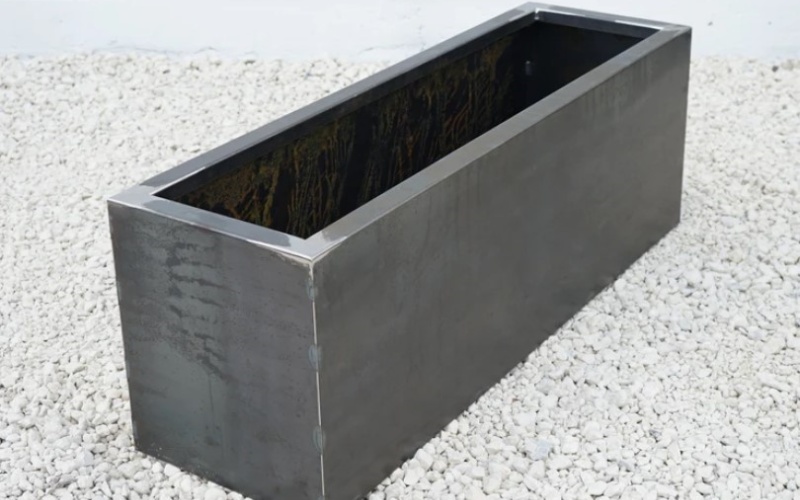 Heavy-Duty Corten Planters for Urban Design