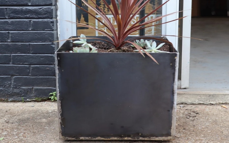 Heavy-Duty Corten Planters for Urban Design