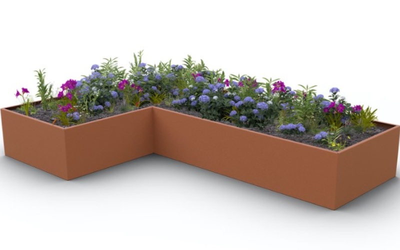 Low-Maintenance Commercial Steel Planter Boxes
