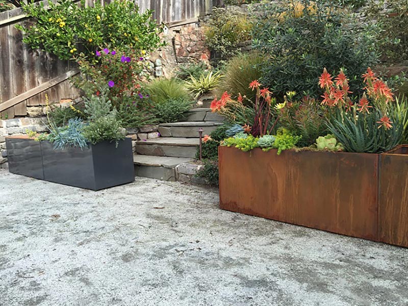 Low-Maintenance Commercial Steel Planter Boxes