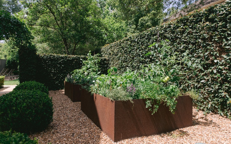 Rust-Resistant Corten Planters for Developers