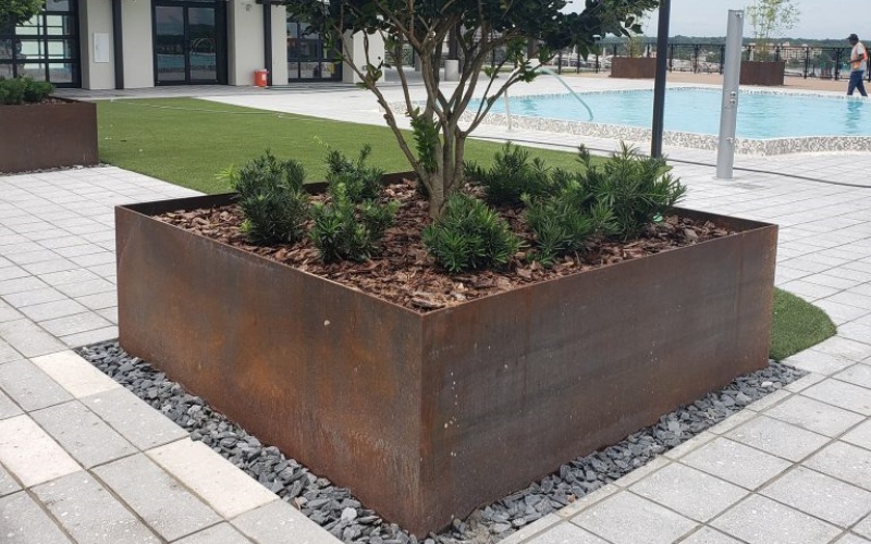 Premium Weathering Steel Planter Boxes Bulk