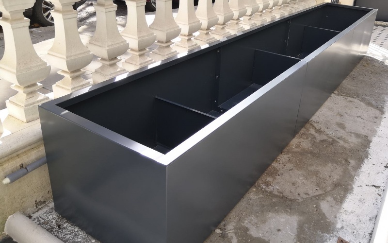 Modern Corten Planters for Public Spaces