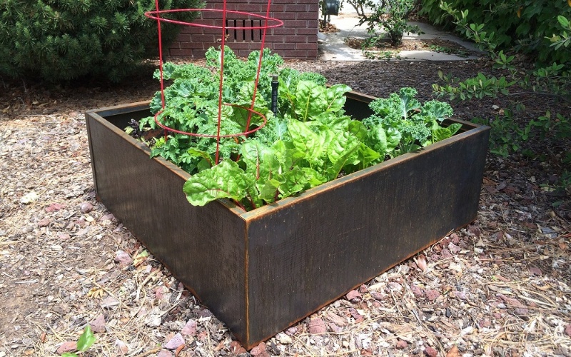 Custom-Logo Steel Planter Boxes Bulk