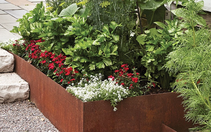 Custom-Logo Steel Planter Boxes Bulk