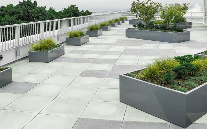 Shopping Mall Weathering Steel Planters