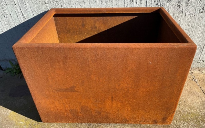 Shopping Mall Weathering Steel Planters