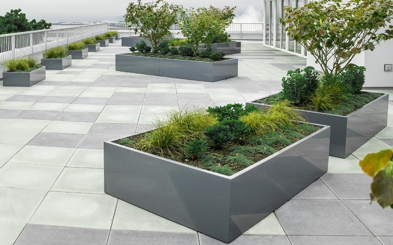 Office Park Corten Planter Box Sets