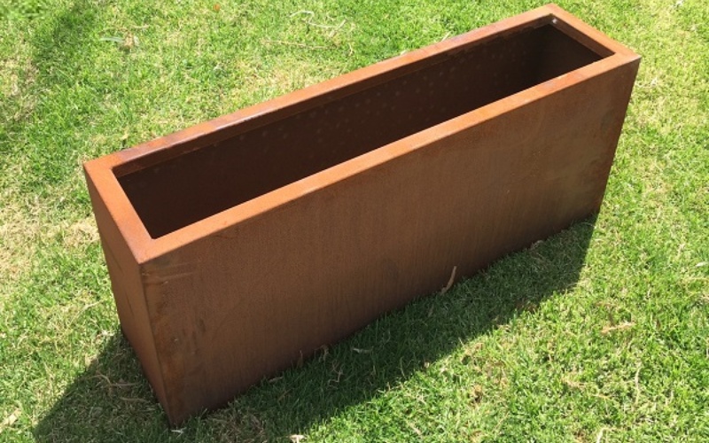 Restaurant Patio Steel Planters Commercial