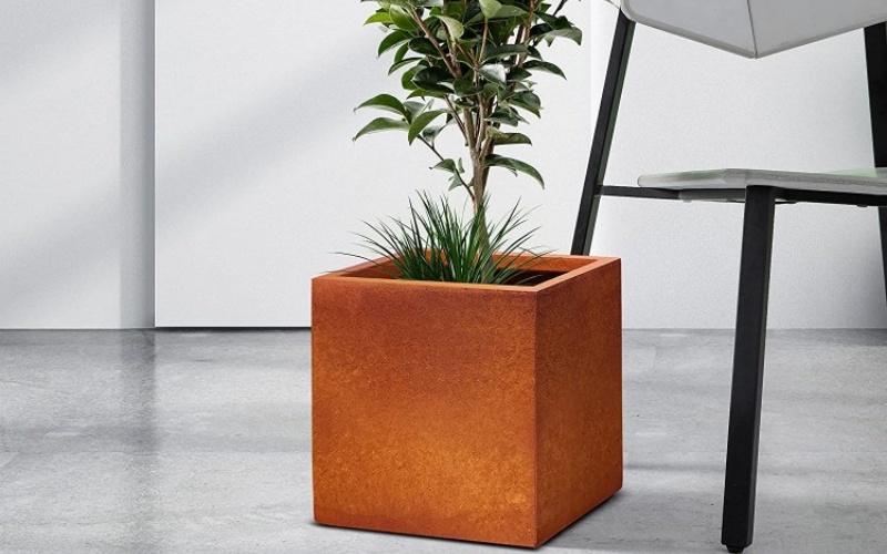 Rooftop Garden Corten Planter Boxes