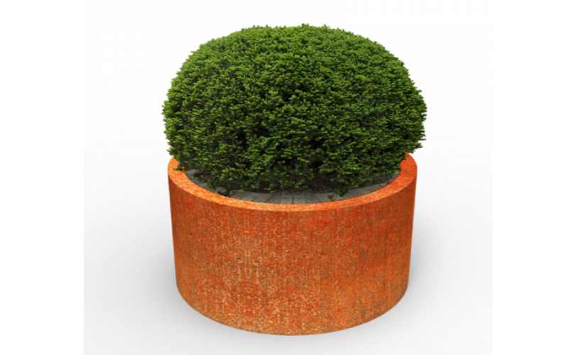 Rooftop Garden Corten Planter Boxes