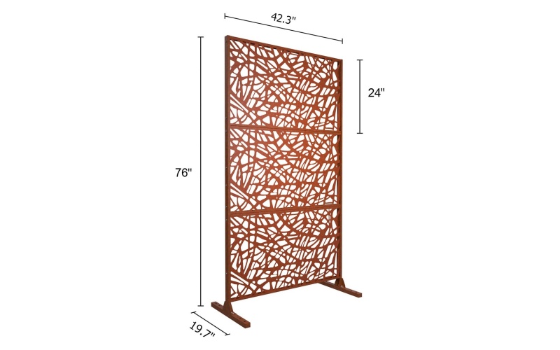 Corten Steel Laser-Cut Panels – Commercial Landscaping Solutions