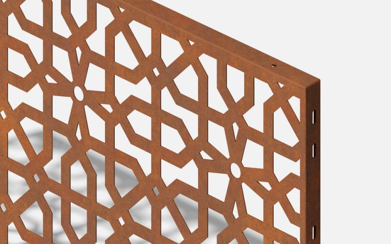 Corten Steel Screens with Mounting Hardware – Easy Installation