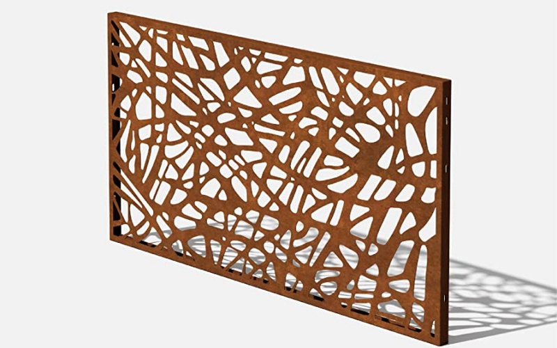 B2B Perforated Corten Steel Screens – Custom Hole Patterns