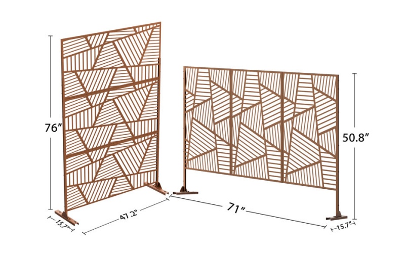 Corten Steel Screens for Balcony Privacy – Lightweight & Sturdy