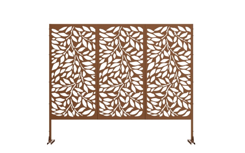 Corten Steel Screens for Balcony Privacy – Lightweight & Sturdy