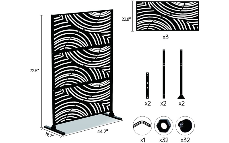 Laser-Cut Aluminum Garden Screens | Lightweight & Custom Designs | Wholesale for Landscapers