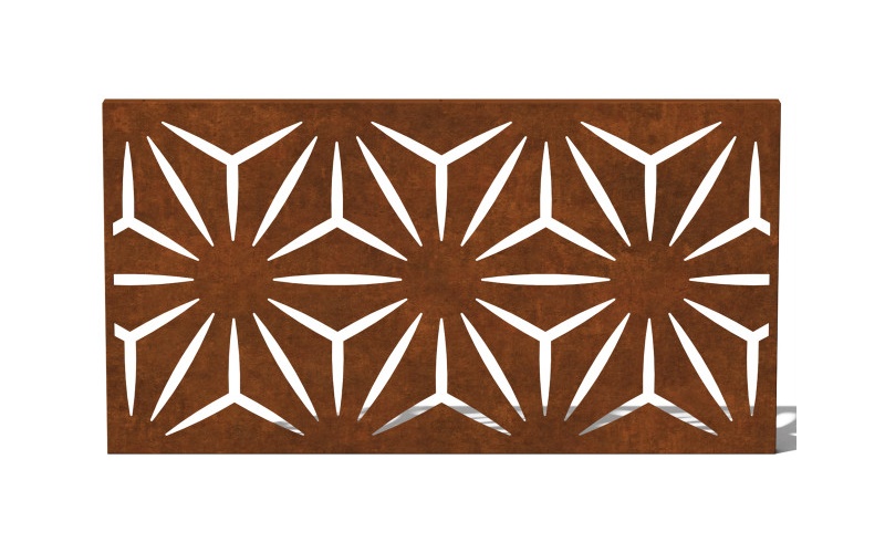 Rustic Steel Garden Screens | Natural Aesthetic | Commercial Landscaping Supply