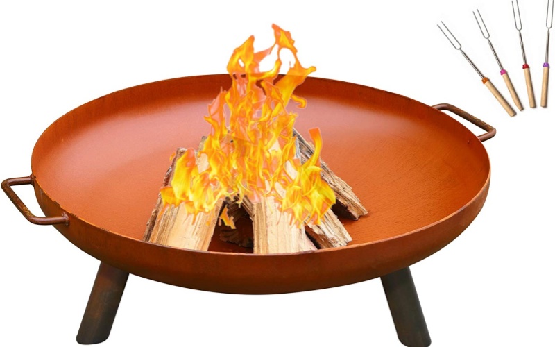 Corten Steel Fire Pit for Businesses - Weather-Resistant & Low Maintenance