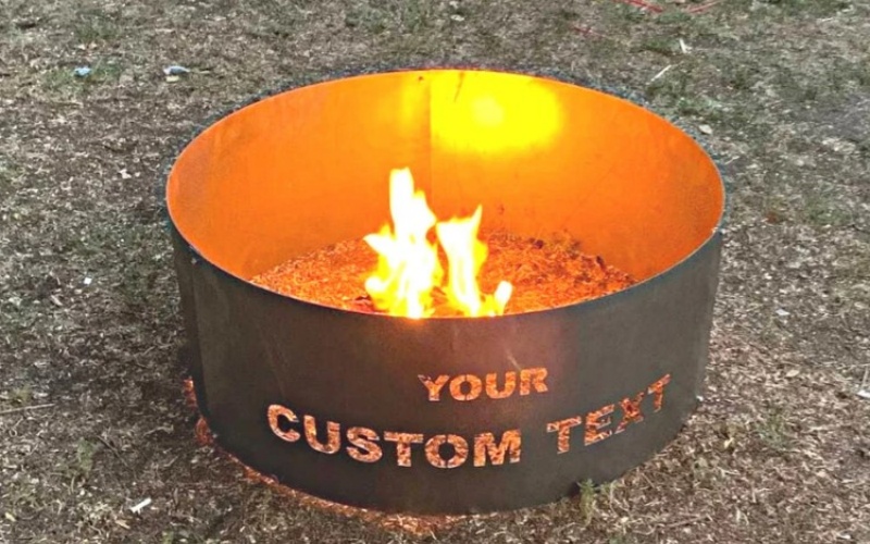  High-Efficiency Wood Burning Fire Pit for Campgrounds - Extra-Large Log Capacity