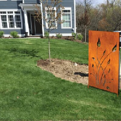 Corten Steel Screens for Poolside Privacy – Saltwater Resistant